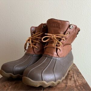 Sperry Tan and Brown Waterproof Boots